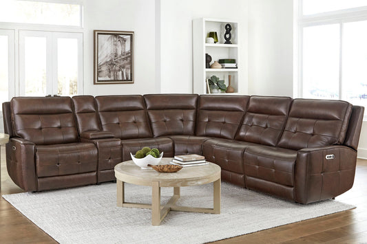 CANTERBURY - ACORN 6PC ZERO GRAVITY MODULAR POWER RECLINING SECTIONAL
