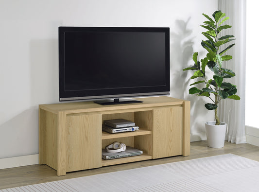 Laurelton 60-inch 2-door TV Stand Media Console Light Oak