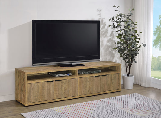 Sentnor 79-inch 4-door Engineered Wood TV Stand Media Console Mango