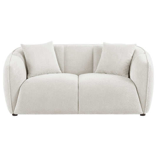 Aleisha Fabric Upholstered Loveseat Sand