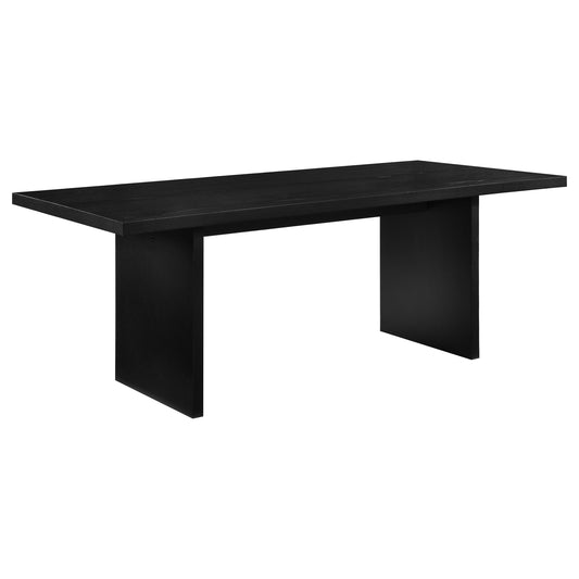 Decker 7-piece 82-inch Rectangular Dining Set Grey and Black