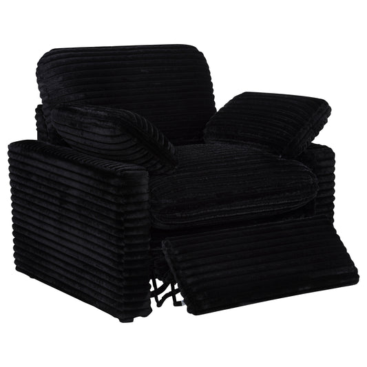Collins Upholstered Power Recliner Chair Black