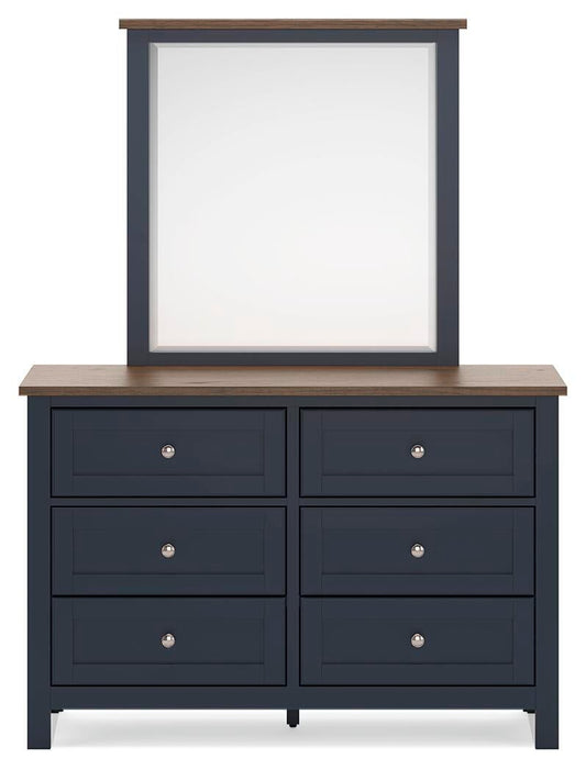 Landocken Twin Panel Bed, Dresser and Mirror