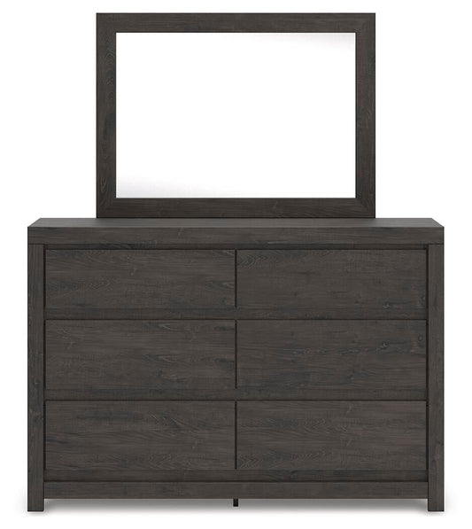 Fraluna Queen Panel Storage Bed, Dresser, Mirror and Nightstand