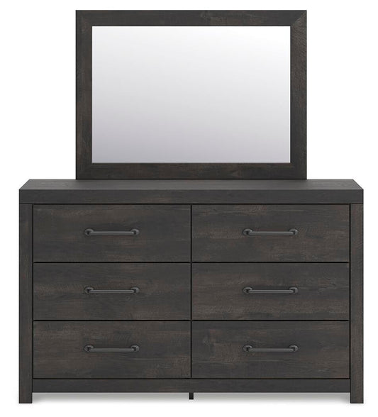 Hollivern Full Panel Storage Bed, Dresser, Mirror and Nightstand