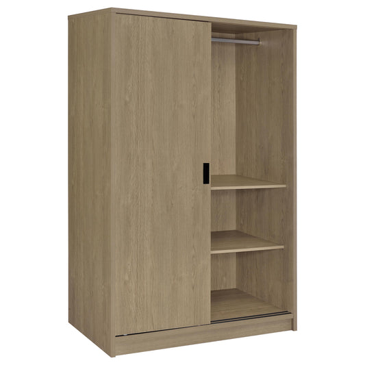 Noble 2-door Bedroom Wardrobe Storage Cabinet Armoire Latte