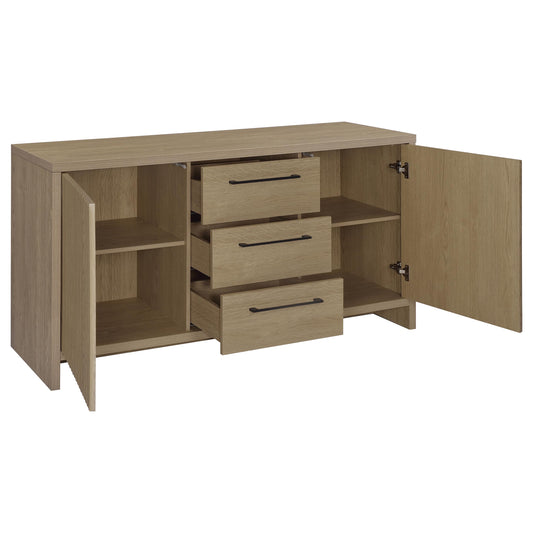 Amery 3-drawer Accent Storage Cabinet Console Latte