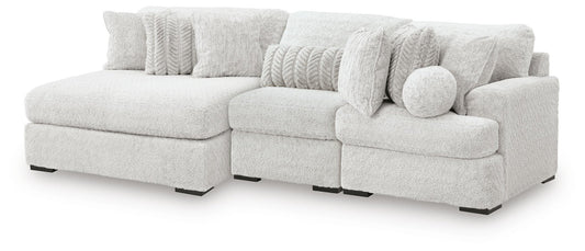 Cuddle Plush 3-Piece Sectional with Chaise