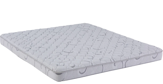 Gray mattress on a white background