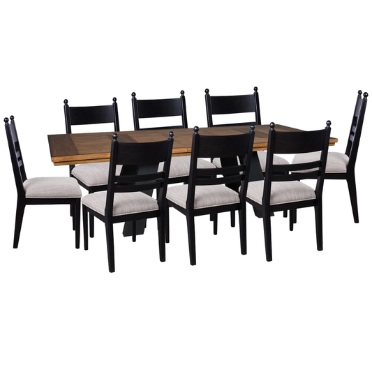 Greddinton Dining Extension Table and 8 Greddinton Dining UPH Side Chair