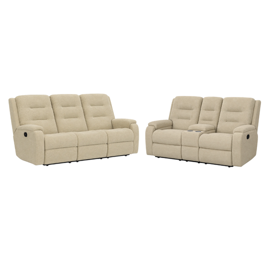 Arlo Power Reclining Sofa and Loveseat with Power Headrest and Lumbar