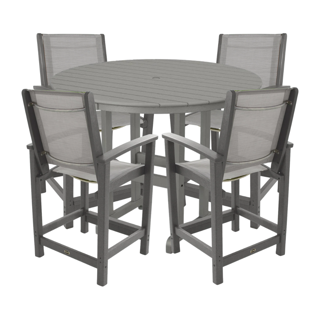 Farmhouse Coastal Counter Height Set
