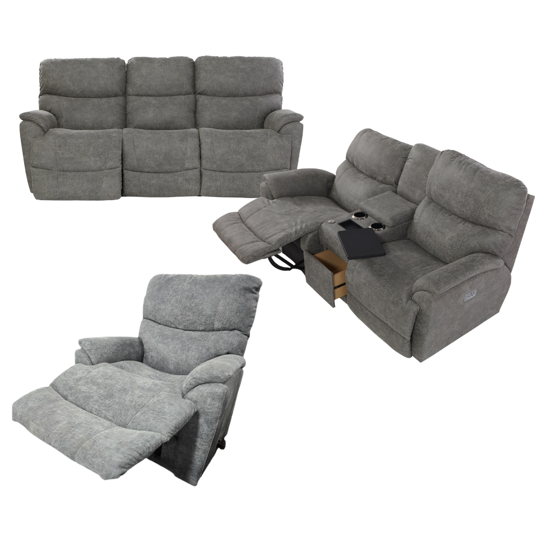 Trouper Power Reclining Sofa, Loveseat, and Recliner