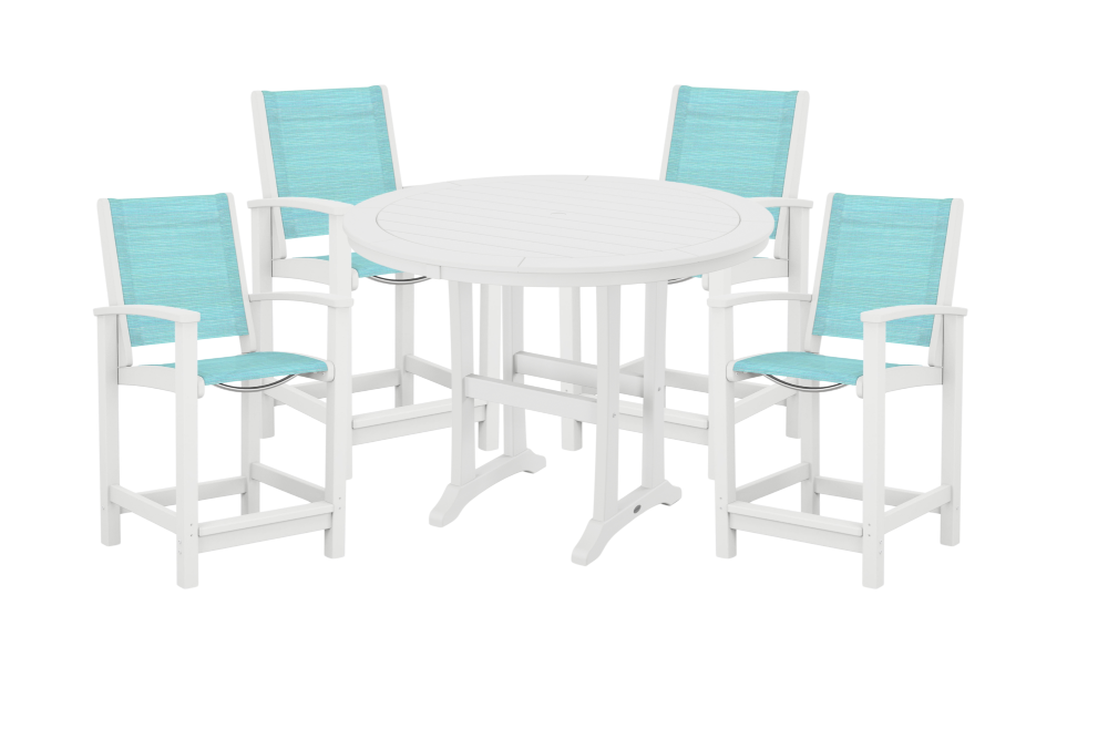 Nautical Coastal Counter Height Set