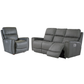 Apollo Leather Power Reclining Sofa and Rocker