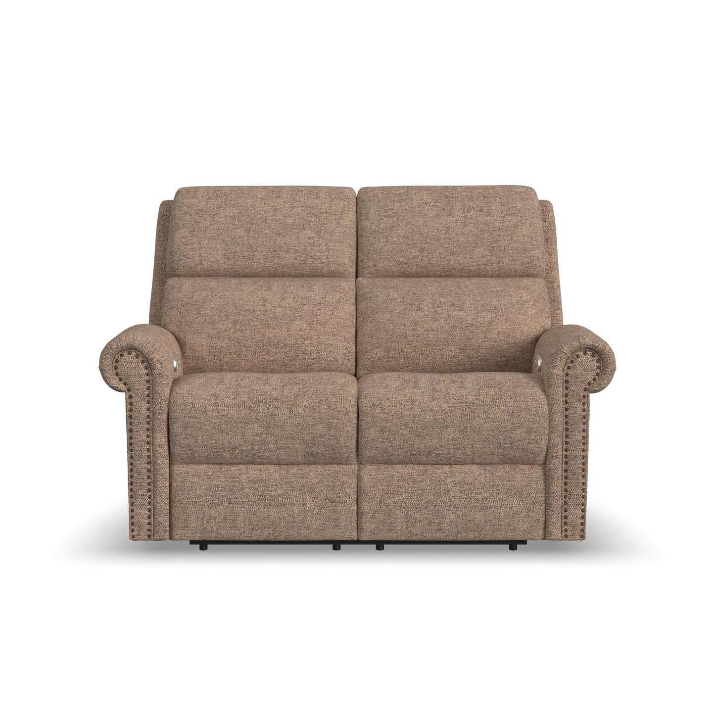 Flexsteel Bernard Power Reclining Loveseat with Power Headrest & Lumbar