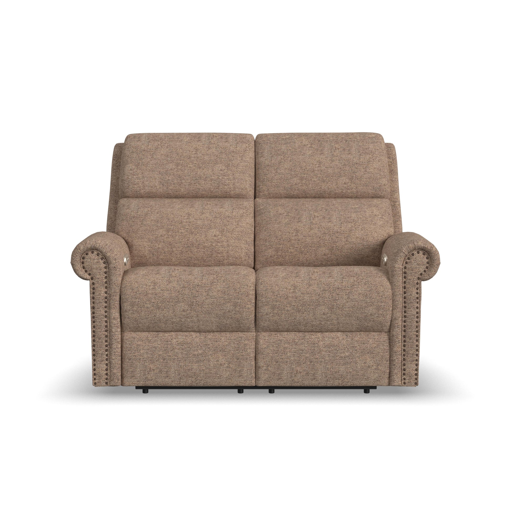 Flexsteel Bernard Power Reclining Loveseat with Power Headrest & Lumbar