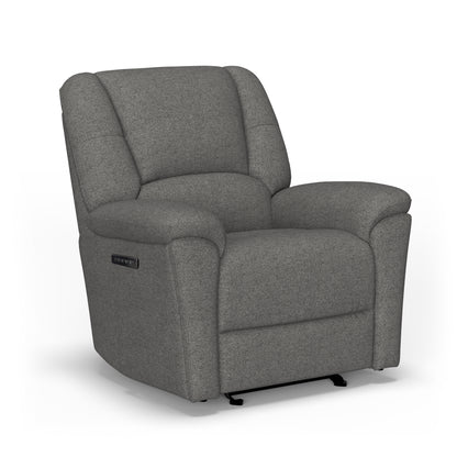 Flexsteel Plush Power Gliding Recliner with Power Headrest & Lumbar