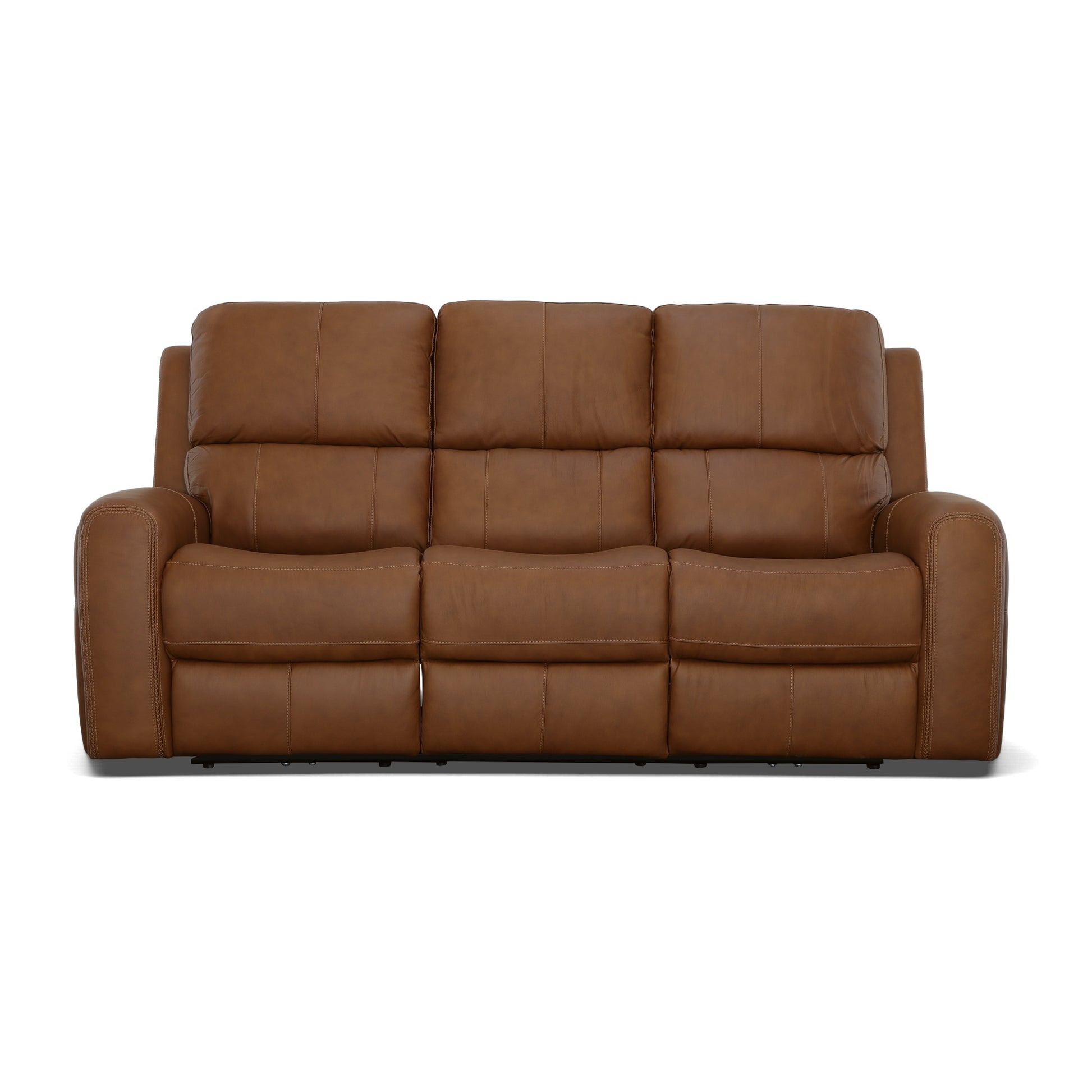 Flexsteel Linden Power Reclining Sofa with Power Headrests & Lumbar