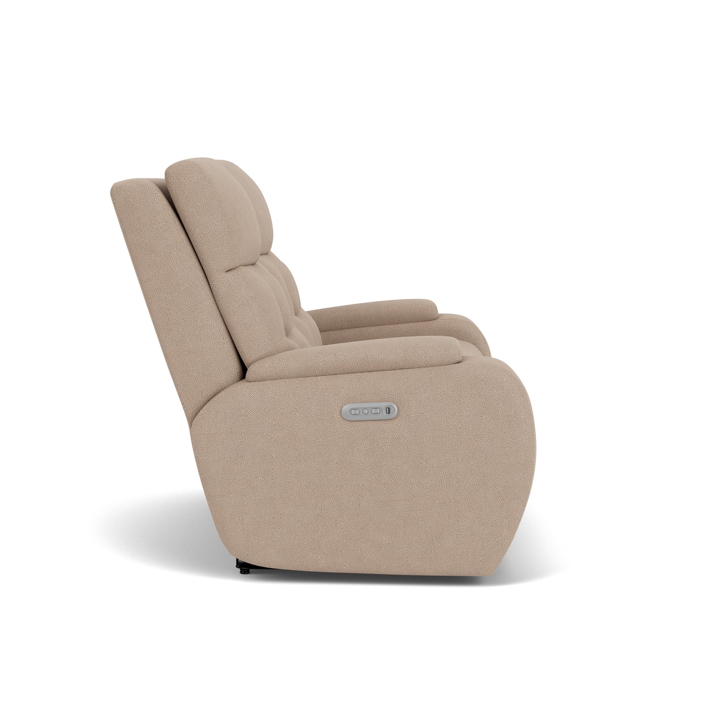 Flexsteel Strait Power Reclining Loveseat with Power Headrests