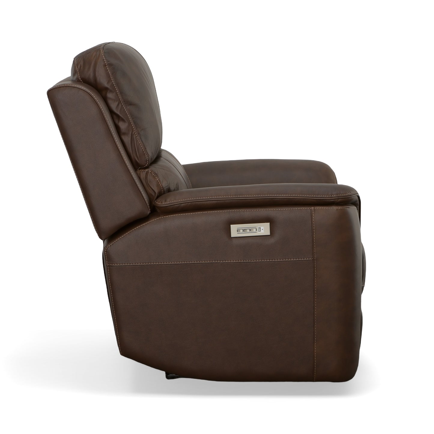 Flexsteel Henry Power Recliner with Power Headrest & Lumbar