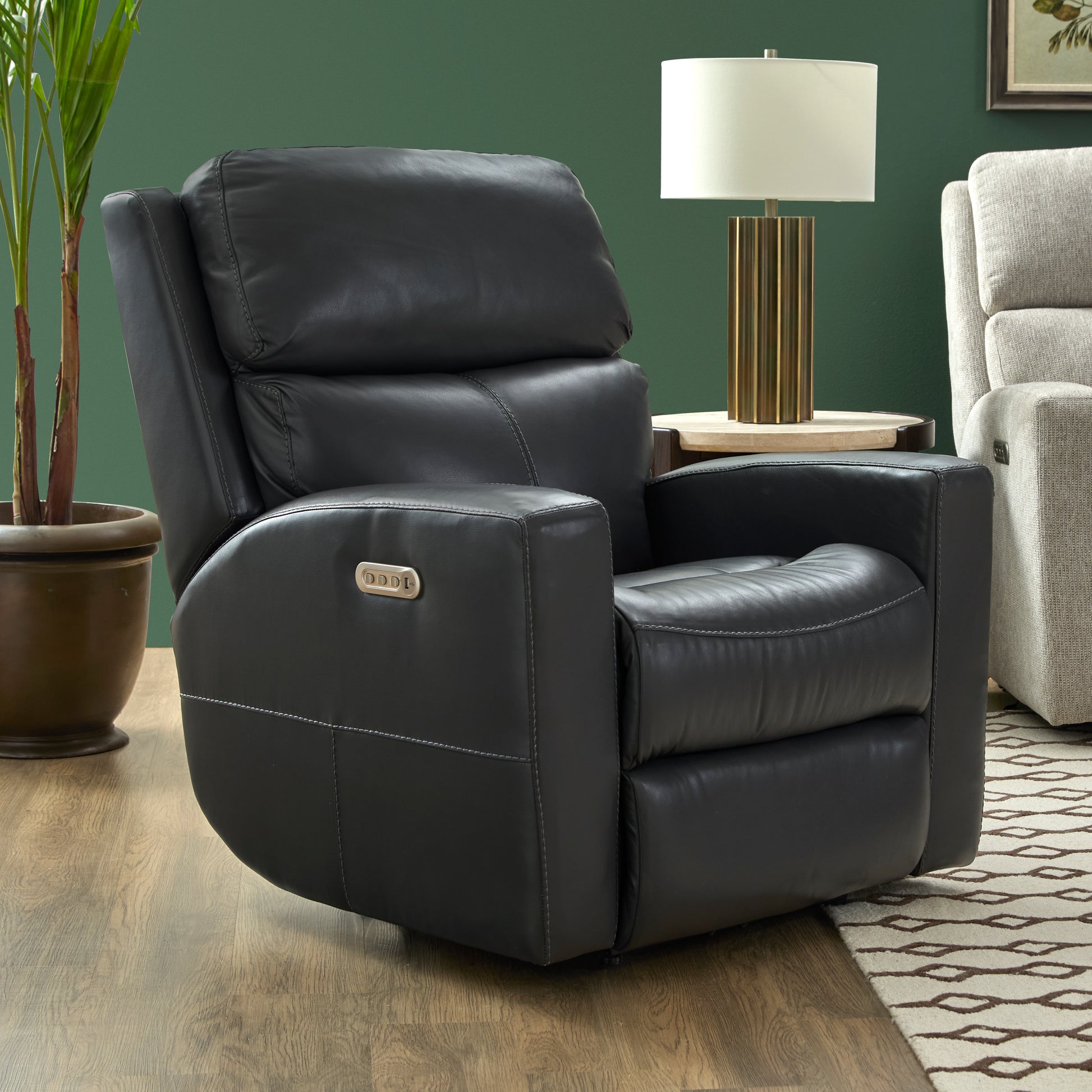 Flexsteel Score Power Recliner with Power Headrest & Lumbar