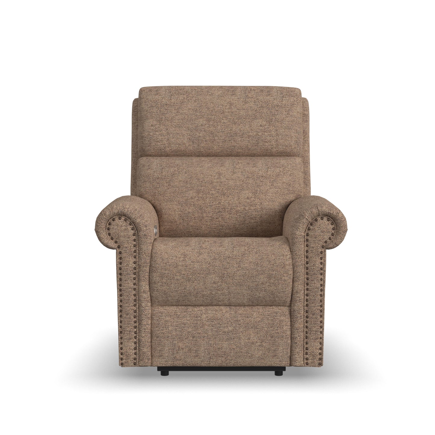 Flexsteel Bernard Power Recliner with Power Headrest & Lumbar