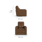Flexsteel Dutch Power Swivel Gliding Recliner with Power Headrest, Lumbar, Heat & Massage