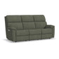 Flexsteel Porter Power Reclining Sofa with Console, Power Headrest, & Lumbar