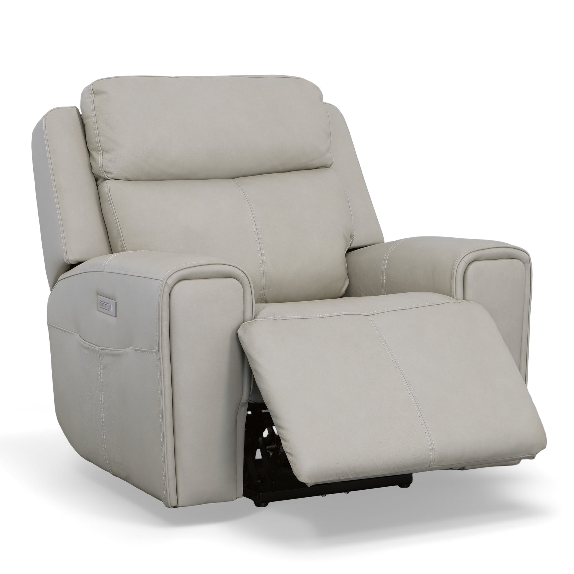 Flexsteel Barnett Power Recliner with Power Headrest & Lumbar