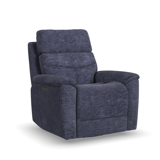 Flexsteel Refined Swivel Gliding Recliner w/ Power Headrest & Lumbar