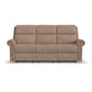 Flexsteel Bernard Power Reclining Sofa with Console, Power Headrest, & Lumbar