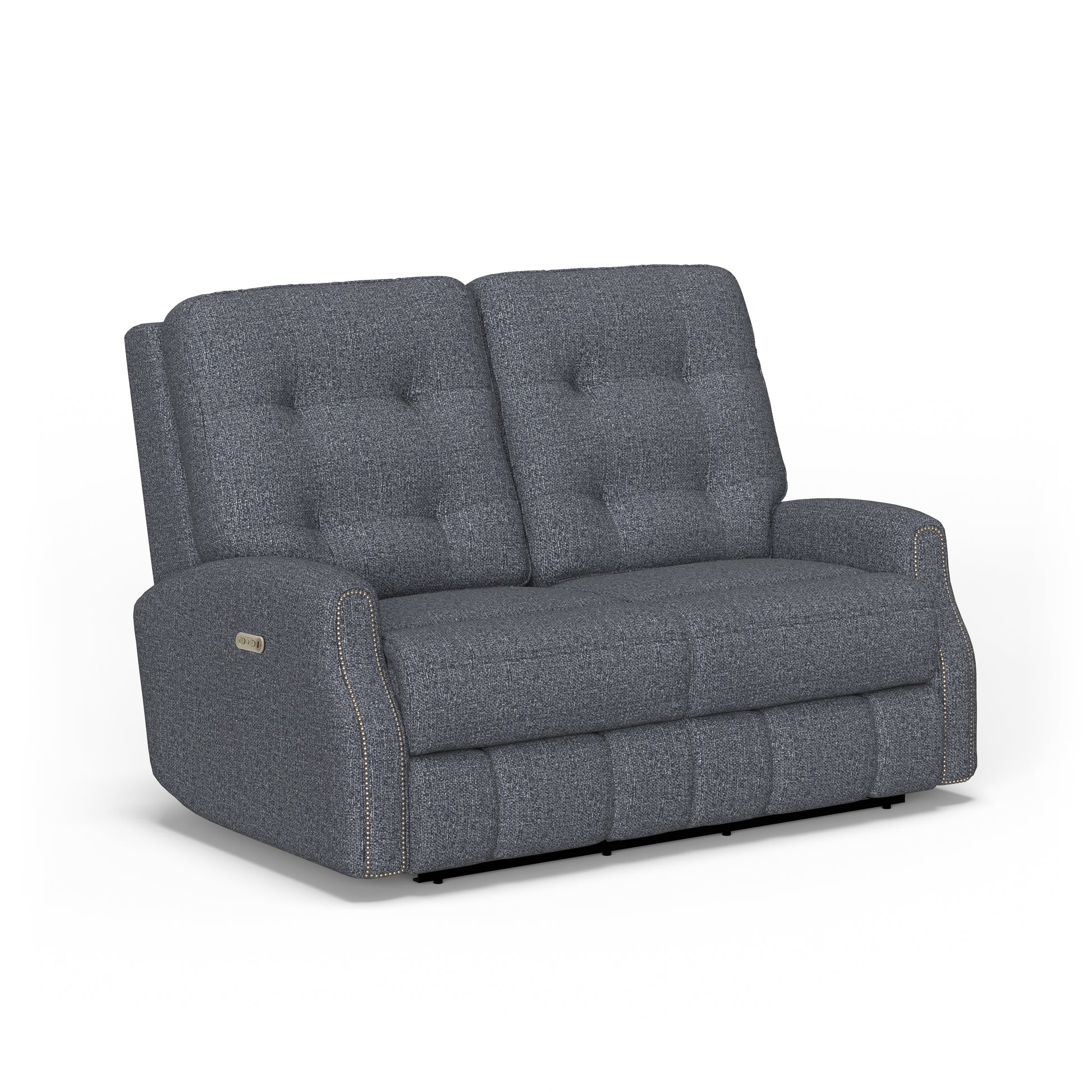 Flexsteel Devon Power Reclining Loveseat with Power Headrests