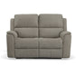 Flexsteel Henry Power Reclining Loveseat with Power Headrests & Lumbar