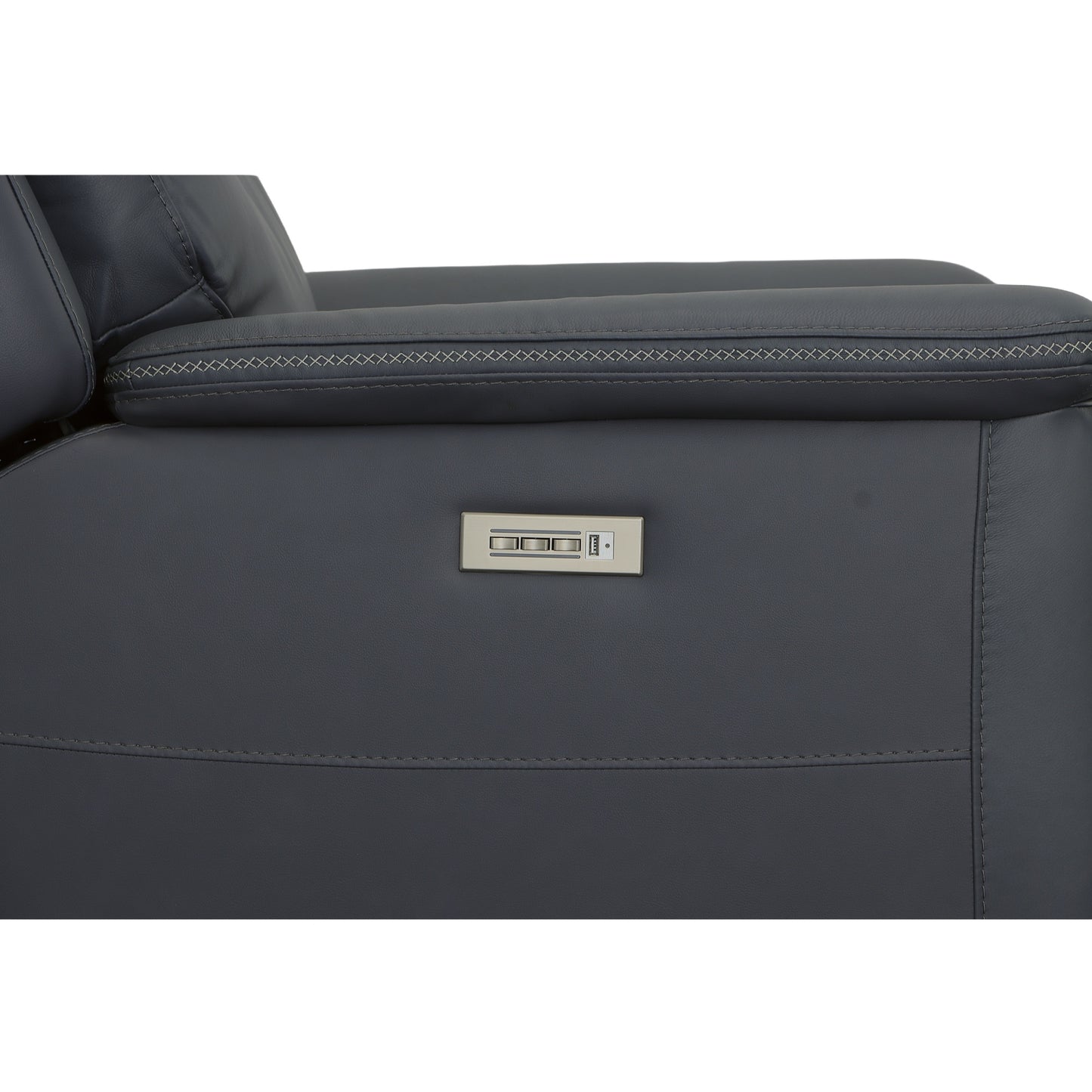 Flexsteel Sawyer Power Recliner with Power Headrest & Lumbar
