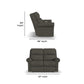 Flexsteel Bernard Power Reclining Loveseat with Power Headrests & Lumbar