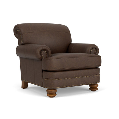 Bay Bridge Leather Chair - Chocolate