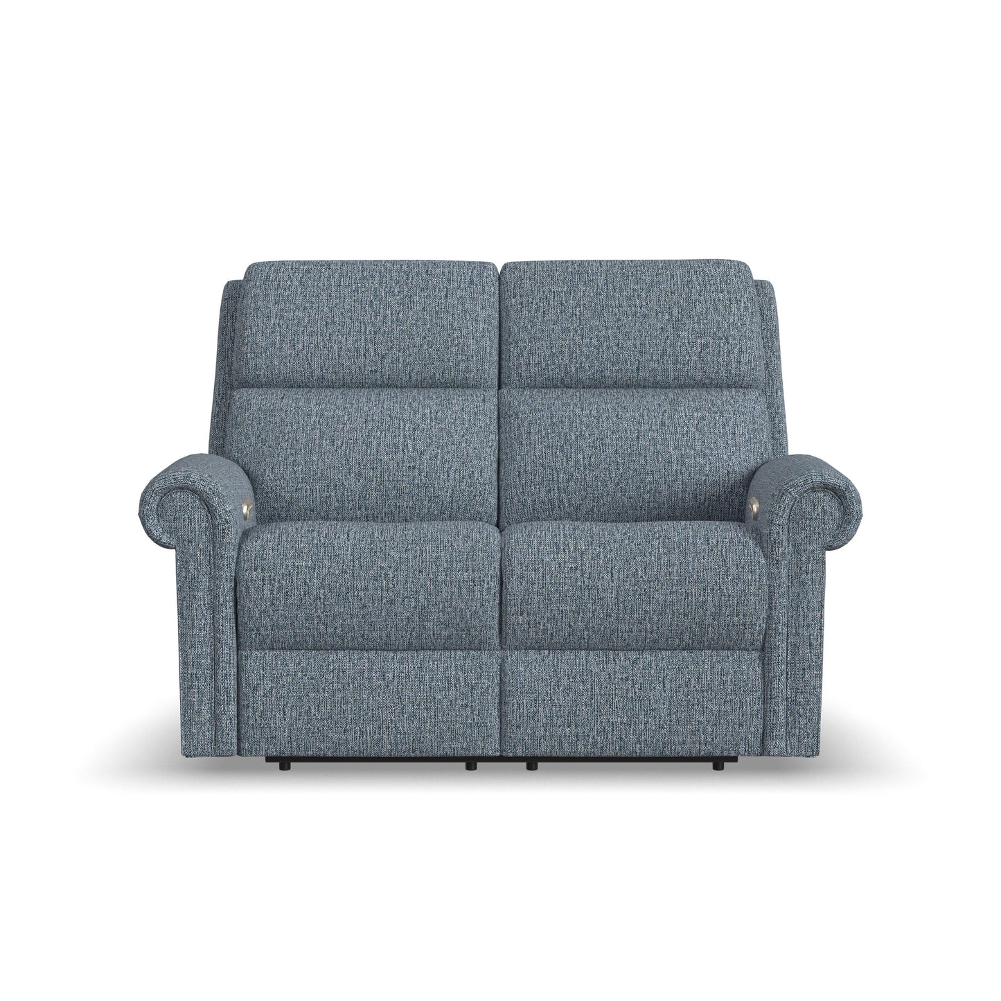 Flexsteel Bernard Power Reclining Loveseat with Power Headrest & Lumbar