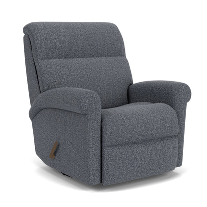 Davis Swivel Gliding Recliner - Azure
