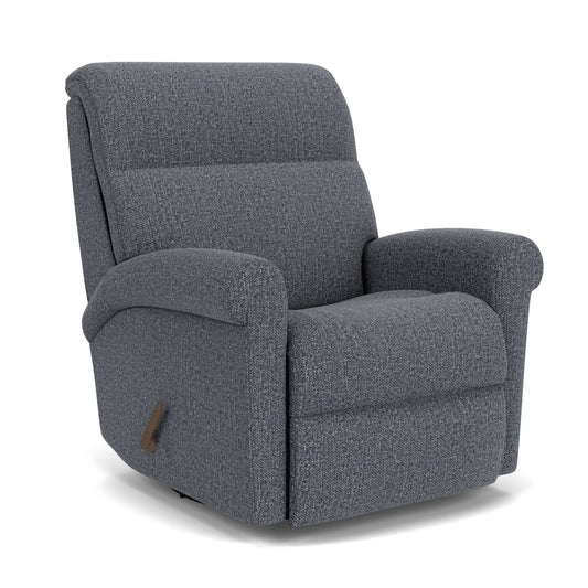 Davis Swivel Gliding Recliner - Azure