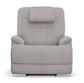 Gray recliner chair on a white background