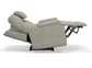 Gray recliner chair on a white background