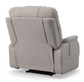 Gray recliner chair on a white background