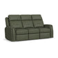 Flexsteel Felix Power Reclining Sofa with Power Headrest, Lumbar, Heat & Massage
