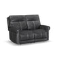 Flexsteel Alexander Power Reclining Loveseat with Power Headrest & Lumbar