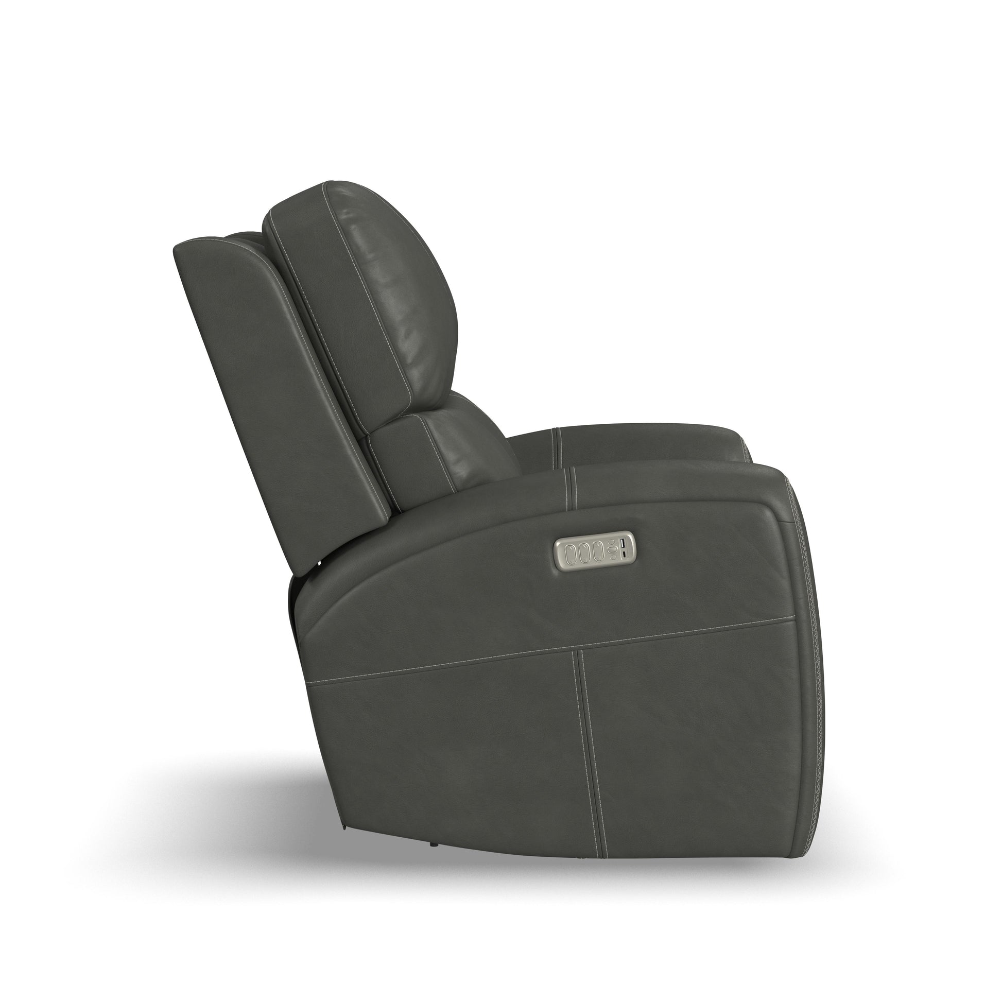 Flexsteel Linden Power Swivel Gliding Recliner with Power Headrest, Lumbar, Heat & Massage