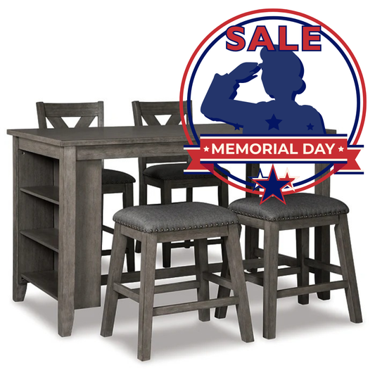 Ashley Express - Caitbrook Counter Height Dining Table and 4 Barstools