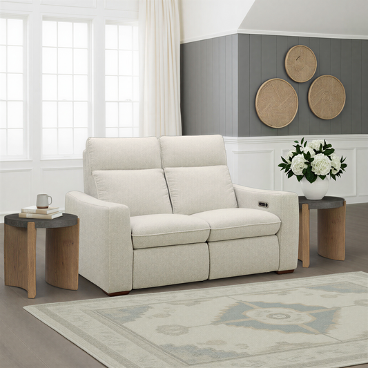 Flexsteel Ava Power Reclining Loveseat with Power Headrest & Lumbar