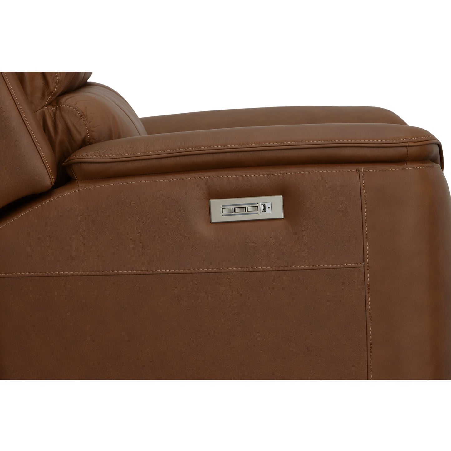 Flexsteel Henry Power Recliner with Power Headrest & Lumbar