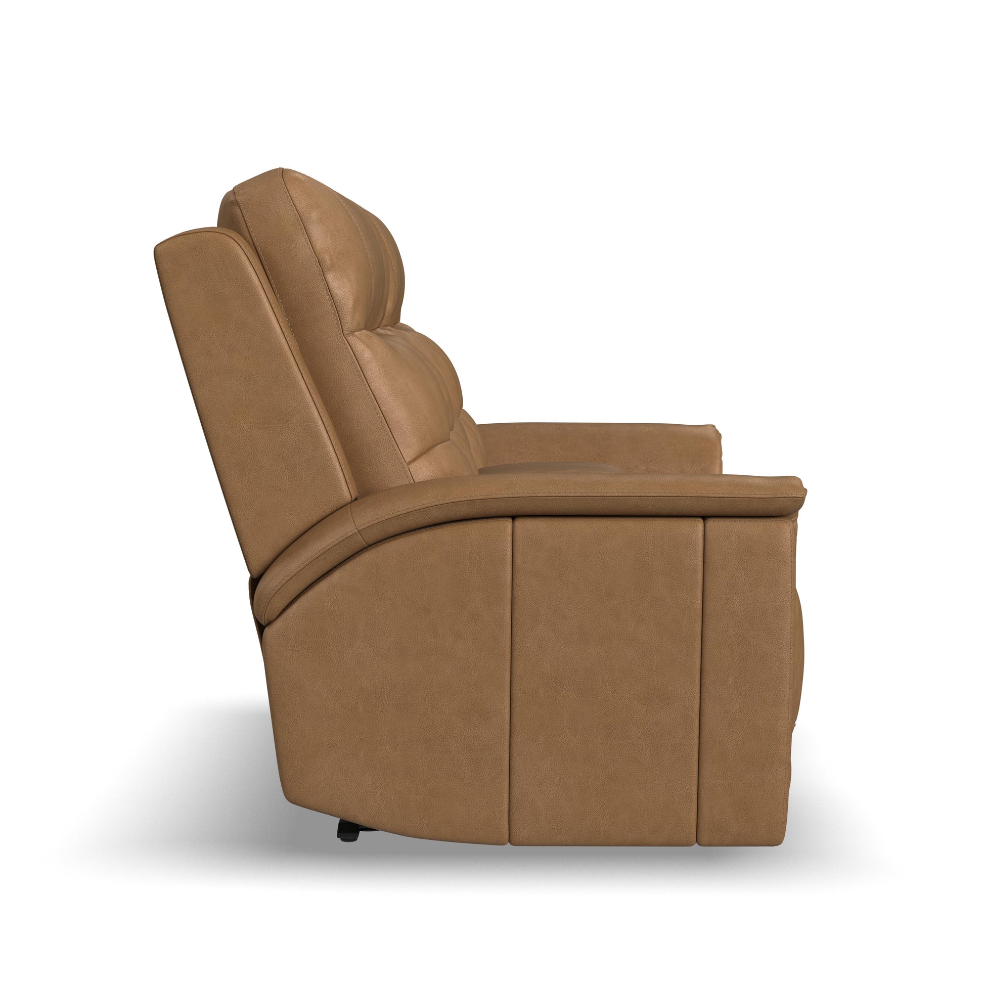Flexsteel Ranger Power Reclining Loveseat with Console, Power Headrest, Lumbar, Heat & Massage